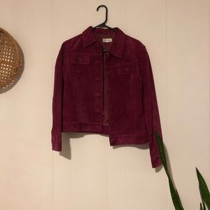 Cranberry Leather Set